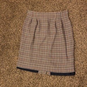 Checker Pattern Skirt